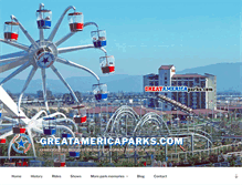 Tablet Screenshot of greatamericaparks.com